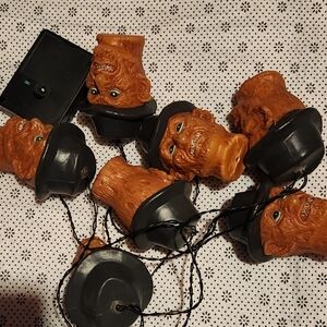 Halloween Freddy Kruger Head String Lights with sound